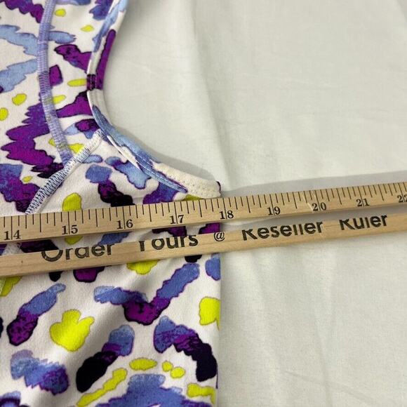 Title Nine Geometric Print Dress M Sleeveless Fit & Flare Athleisure Casual - Picture 6 of 7